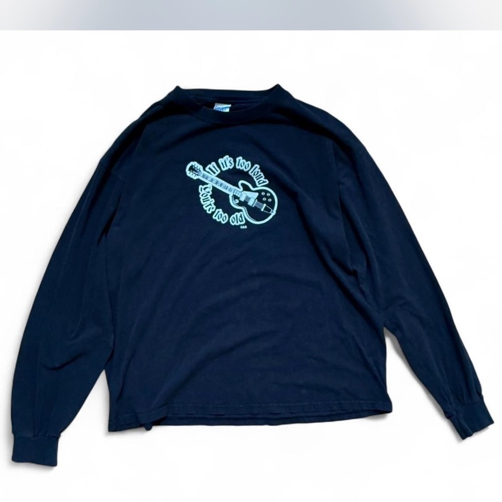 American Vintage Navy Blue Graphic Tee